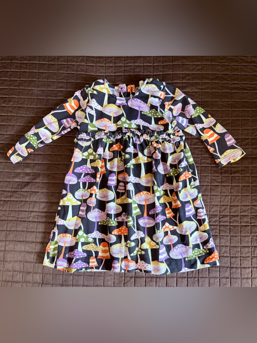 Kate Quinn | empire dress | harvest mushroom | 12-18m
